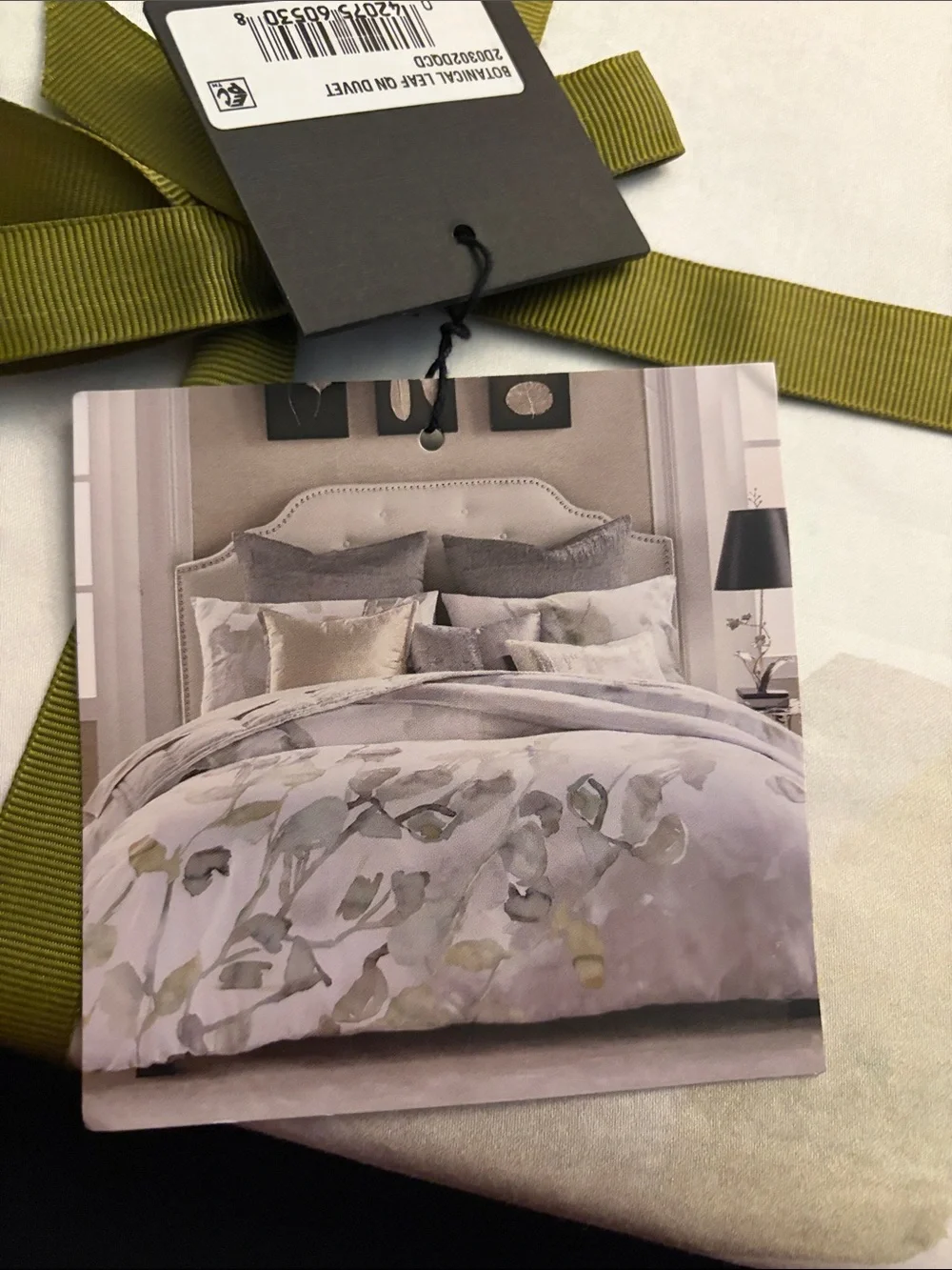 Michael Aram Botanical Leaf Duvet Cover Full/Queen NEW